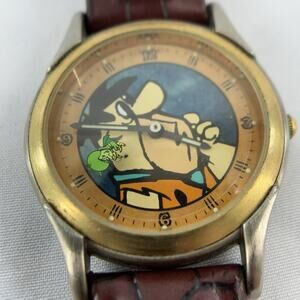 Fred Flintstone Lmtd Edition Watch With The Great Gazoo On Floating Second Hand